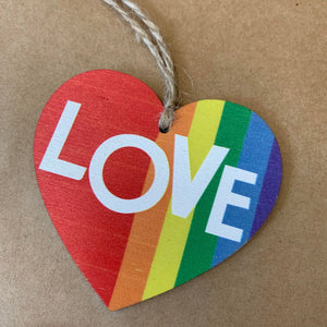 PRIDE Wooden Ornament