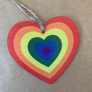 PRIDE Wooden Ornament
