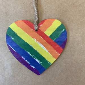 PRIDE Wooden Ornament