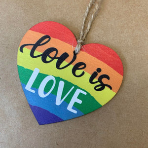 PRIDE Wooden Ornament