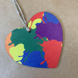 PRIDE Wooden Ornament