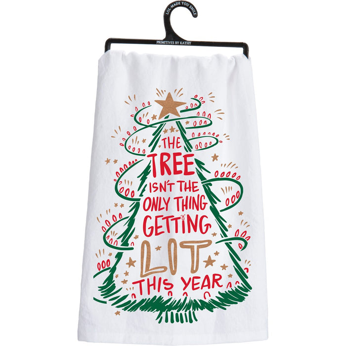 Only Thing Getting Lit This Year - Kitchen Towel