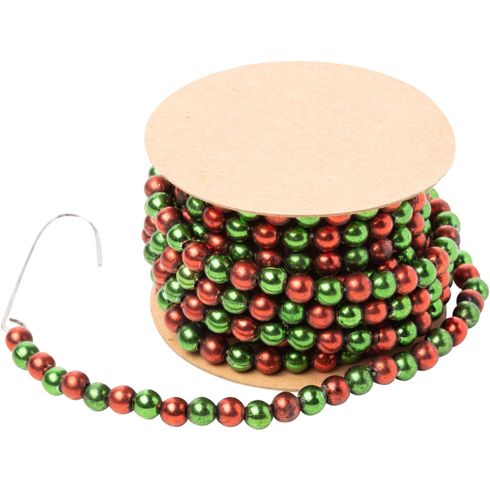 Red & Green Bead Garland