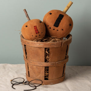 Orange Rustic Pumpkin Head Set