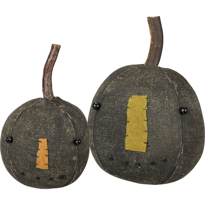 Black Rustic Pumpkin Head Set