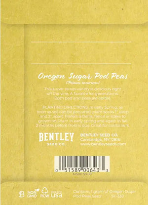 Hap-Pea Birthday - Sugar Pod Seed Packet