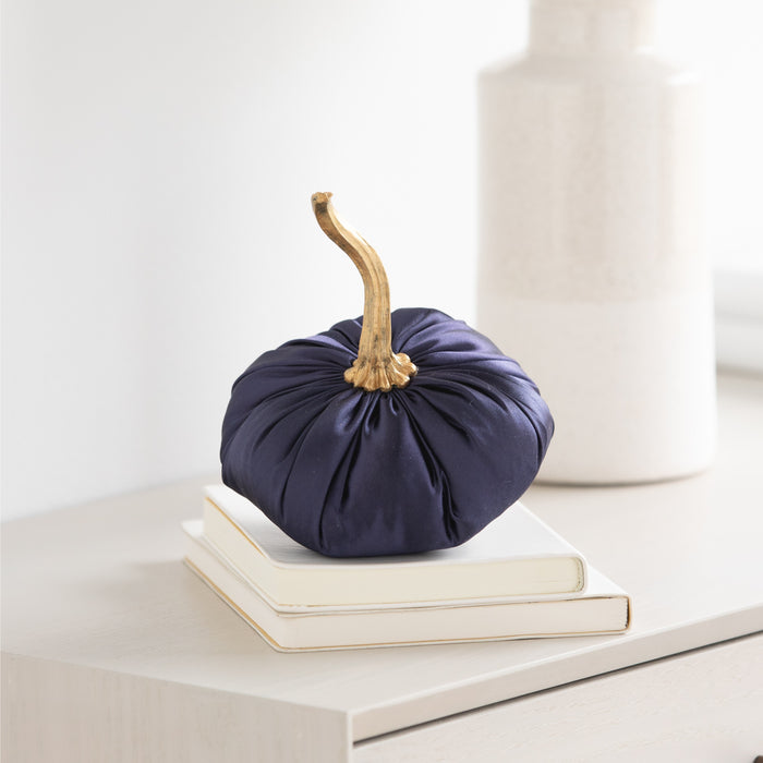 Small Satin Pumpkin - MIDNIGHT