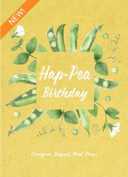 Hap-Pea Birthday - Sugar Pod Seed Packet