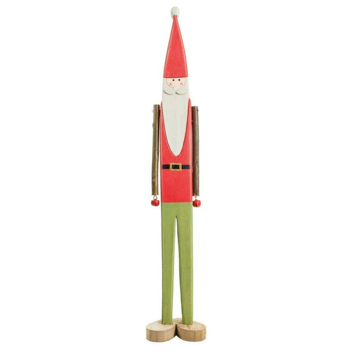 Tall Wooden Santa with Moveable Arms