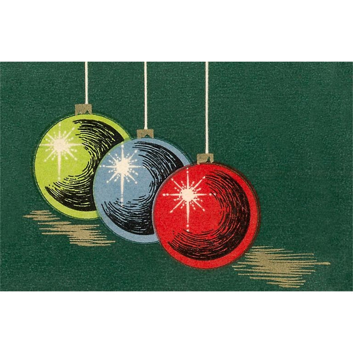 Three Christmas Ornaments - Card