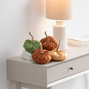 Small Satin Pumpkin - CINNAMON