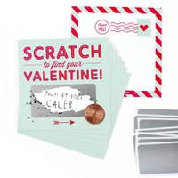 18 Pack Scratch-Off Mint Valentines