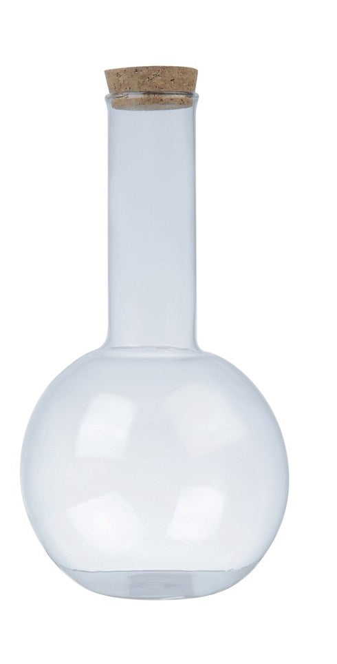 Large Glass Bottle w/ Cork Stopper