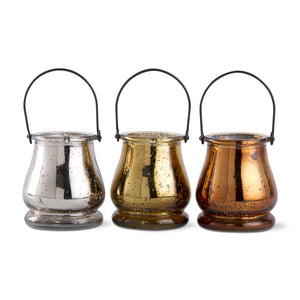 Mini Lanterns - Mercury Glass Finish