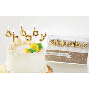 'Oh Baby' Celebration Candle Set