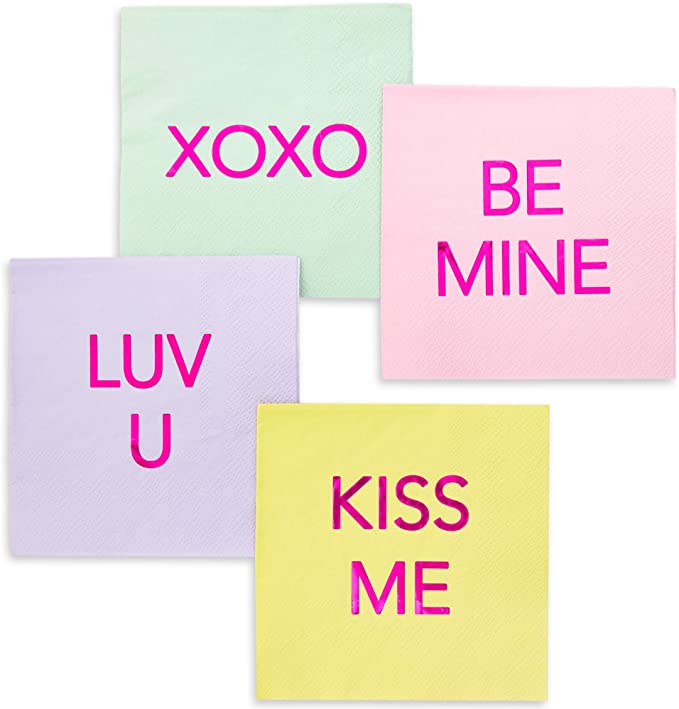 Valentine Conversation Napkins