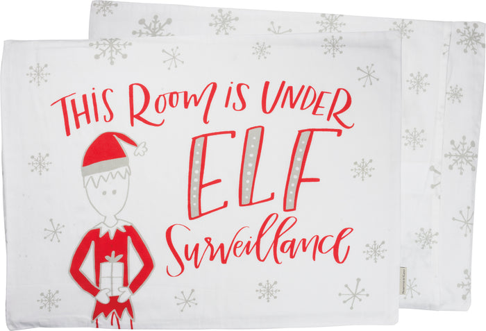 Elf Surveillance Pillowcase