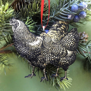 Farmhouse Chicken Ornament