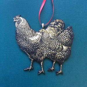 Farmhouse Chicken Ornament