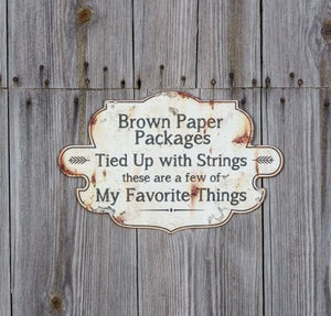 'Favorite Things' Sign