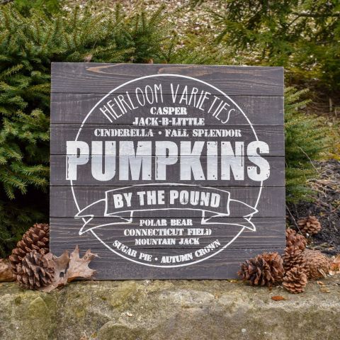 PUMPKIN VARIETIES SIGN