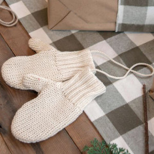 White Mitten Pair