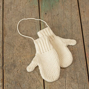 White Mitten Pair