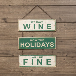 Holiday Wine Sign