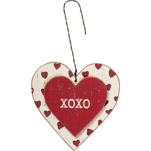 Wooden Heart Ornaments