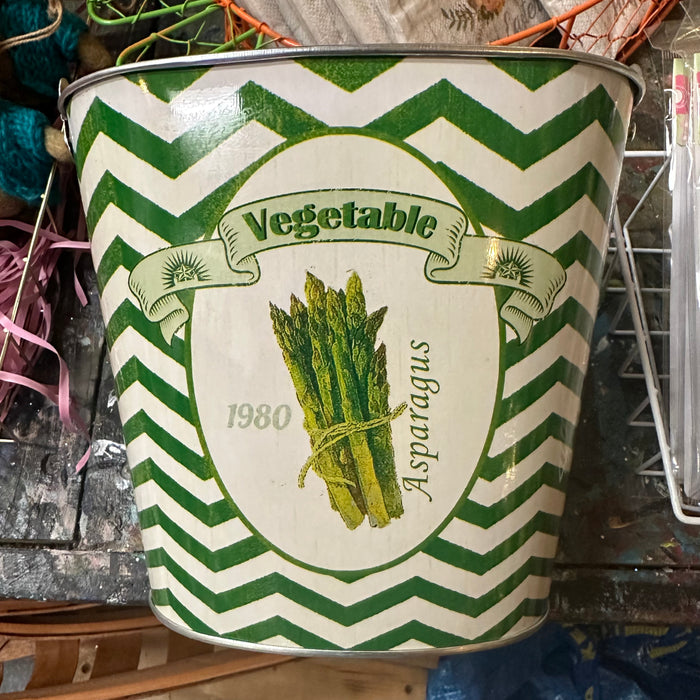 Tin 'Asparagus' Pail