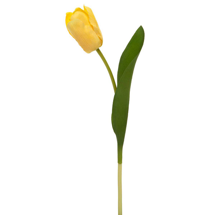 Dutch "Real-Touch" Tulip Stem - YELLOW