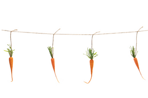 Carrot Patch Garland with Adjustable Carrots