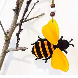 Wooden Bumblebee Ornament