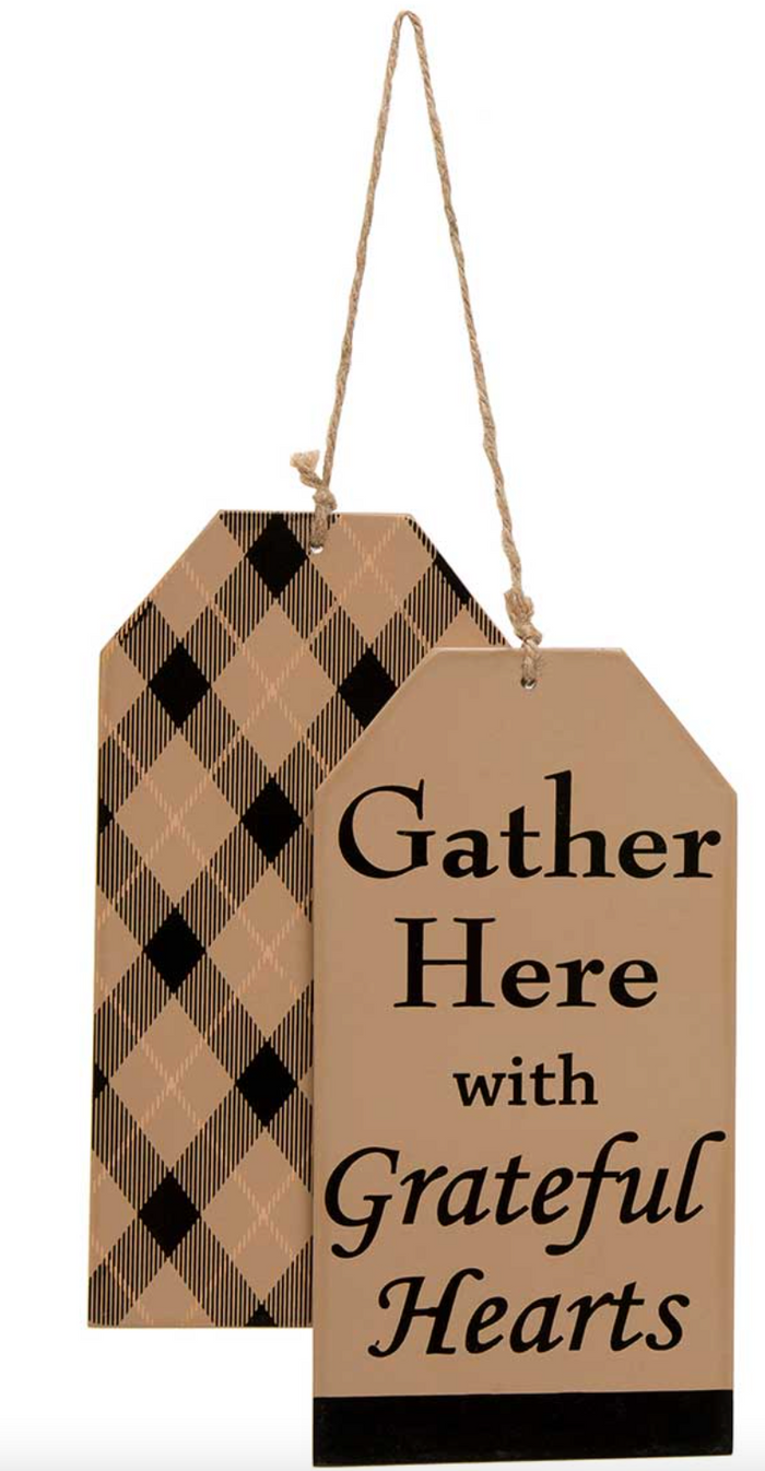 "Gather" Wooden Tags
