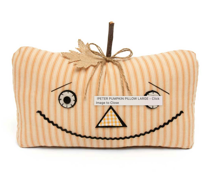 Jack-o-Lantern Stripe Pillow