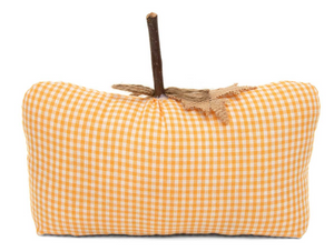 Jack-o-Lantern Plaid Pillow