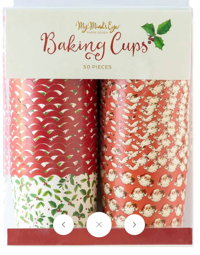 Holly Christmas Food Cups