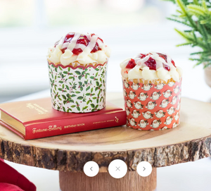 Holly Christmas Food Cups