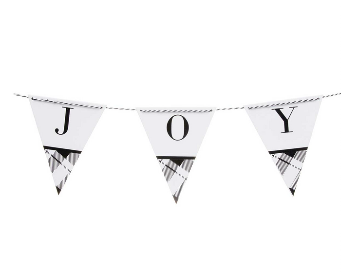 Wooden Joy Banner