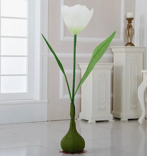 45" H Artificial Faux Tulip with Bulb