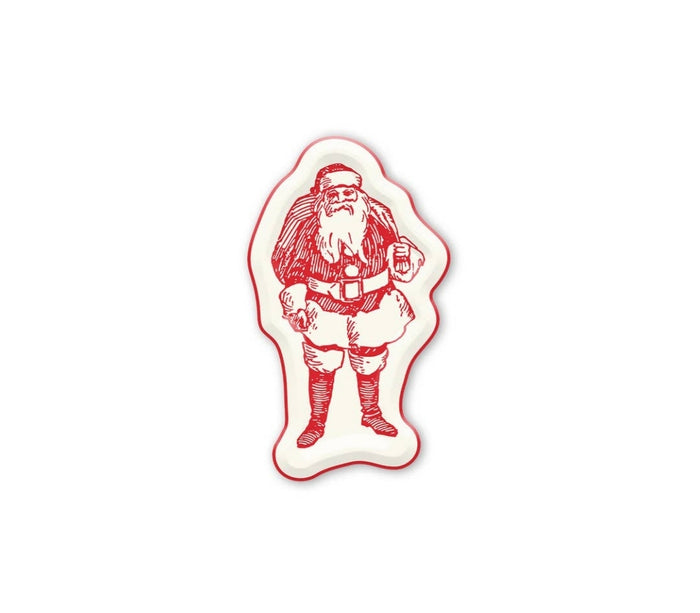 Santa Shaped Paper Plate