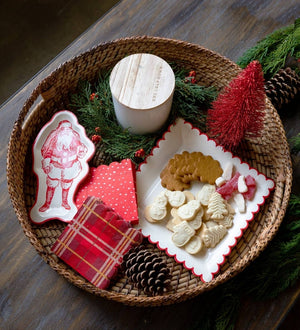 Santa Shaped Paper Plate