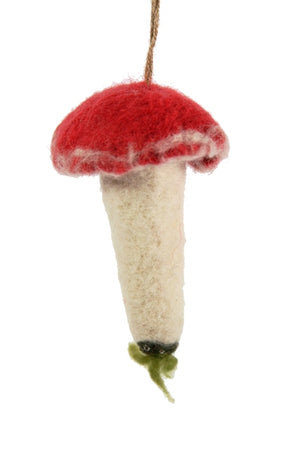 Plain Red Mushroom Ornament