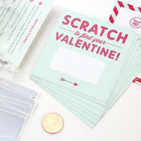 18 Pack Scratch-Off Mint Valentines