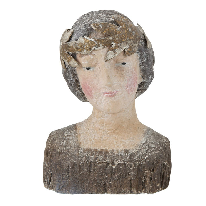 Vintage Magnesia Bust with Crown