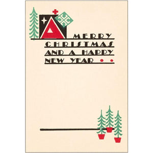 Merry Christmas Modern Vintage - Postcard