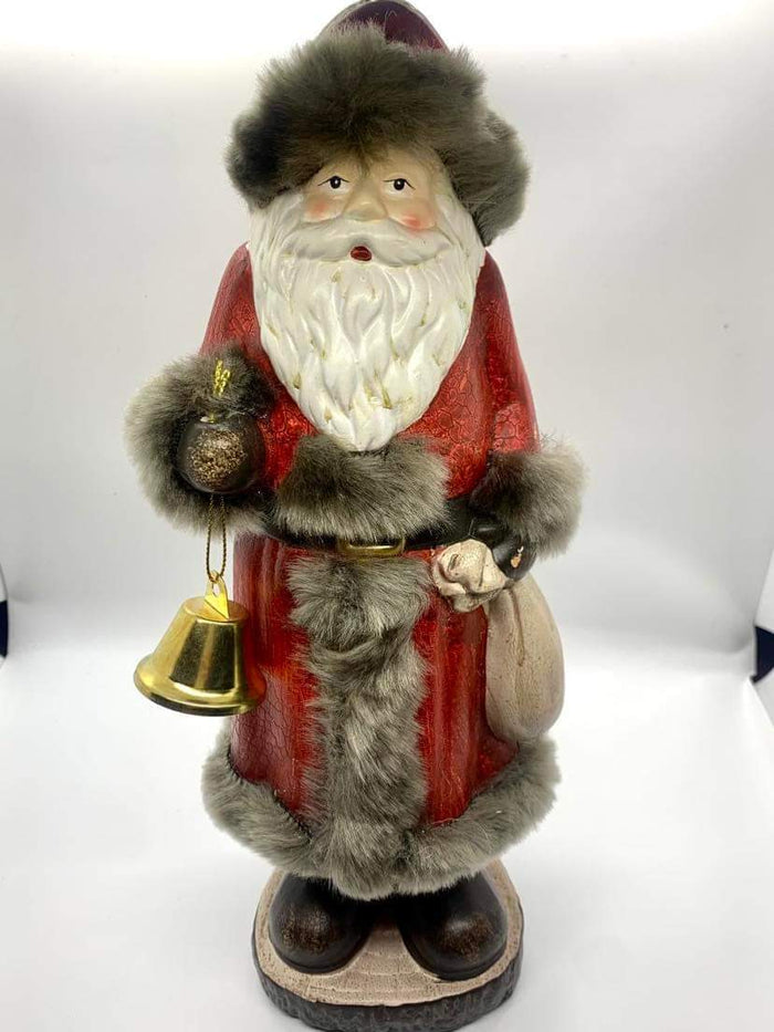 Ceramic Santa with Bell