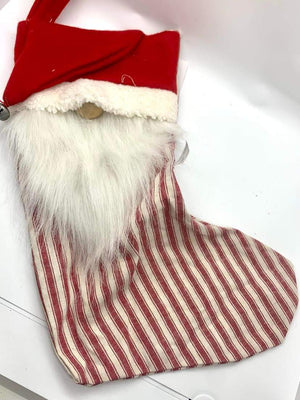 15.5" Red & White Gnome Stocking