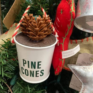 'Pine Cones' Bucket Ornament